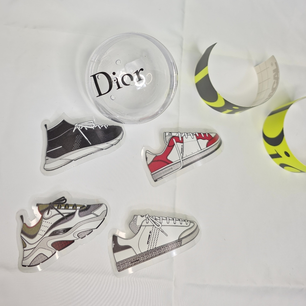 Dior Sneaker Stickers Set Logo Boutique GWP Clear Ball 6 Pc